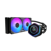 Cooler Master vodní chladič MasterLiquid Atmos II LCD 240, 2x120mm, LGA1851, AM5, černá MLX-D24M-A25SZ-L1