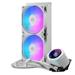 Cooler Master vodní chladič MasterLiquid Core Nex Digital 240 White ARGB, 2x 120mm, ARGB, LGA1851, AM5 MLX-D24M-A18PW-RD