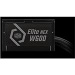 Cooler Master zdroj Elite NEX 600W 230V, 120mm, 80+ White, Mesh (opletené kabely) MPW-6001-ACBW-BE1