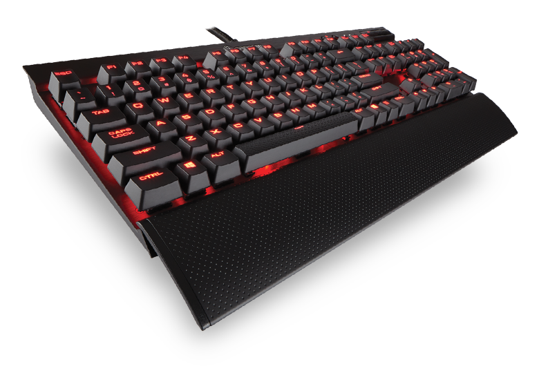 Corsair mechanická herná klávesnica K70 LUX, červené podsvietenie, MX Cherry, US CH-9101020-NA