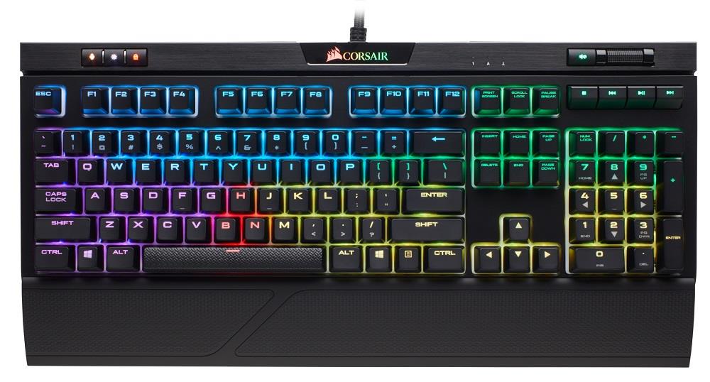 Corsair mechanická herná klávesnica STRAFE RGB MK.2 Cherry MX Silent, NA CH-9104113-NA