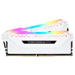 Corsair Vengeance RGB PRO Series LED 16GB, 3200MHz DDR4 CL16 WHITE CMW16GX4M2C3200C16W