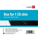 Cover It - Box na 1 CD- slim, čierny, balenie po 25ks COVERIT9