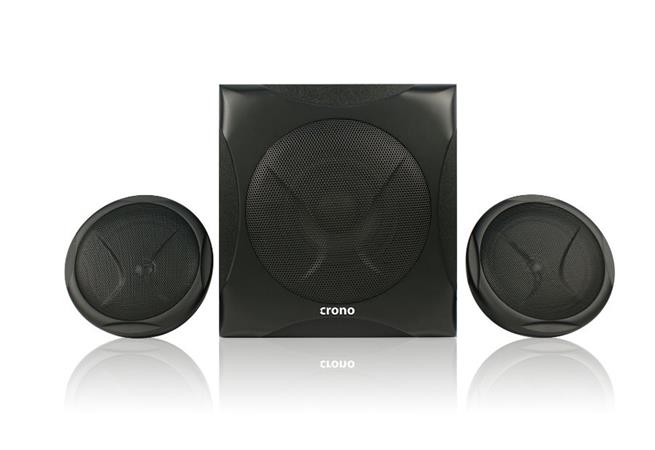 CRONO repro CS-2105/ 2.1/ 2x 10W + subwoofer 20W/ 2x Cinch/ Bluetooth/ USB/ čtečka paměťových karet/ černé