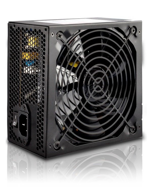 CRONO zdroj PS500Plus/Gen2/ 500W/ 14cm fan/ 4x SATA/ druhá generace/ aktivní PFC/ retail balení/ 85+ Bronze/ černý