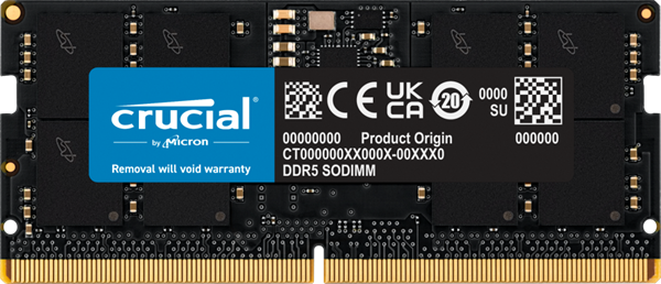 Crucial 16GB DDR5 5600MHz SODIMM CL46 Tray CT16G56C46S5T