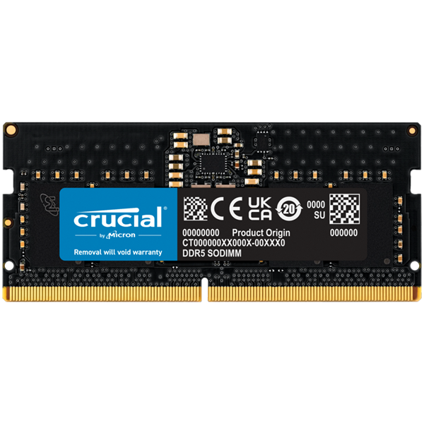 Crucial 8GB DDR5 5600MHz SODIMM CL46 Tray CT8G56C46S5T