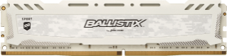 Crucial Ballistix Sport LT, 16GB, DDR4 2666MHz, UDIMM, White BLS16G4D26BFSC