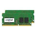 Crucial - DDR4 - 8 GB: 2 x 4 GB - SO-DIMM 260-pin - 2400 MHz / PC4-19200 - CL17 - 1.2 V - bez vyrov CT2K4G4SFS824A