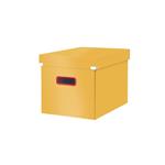Čtvercová krabice Leitz Click&Store COSY, velikost L (A4), teplá žlutá 53470019