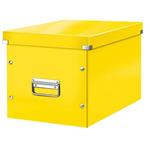 Čtvercová krabice Leitz Click&Store, velikost L (A4), žlutá 61080016