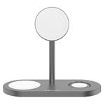 Cubenest S313 Pro šedá, 3v1 Bezdrátová magnetická nabíječka s podporou uchycení Magsafe, pro iPhone, Apple Wa S313ProGY