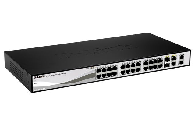 D-Link DES-1210-28 24 port 10/100 Smart Switch + 2 Combo 1000BaseT/SFP + 2 Gigabit