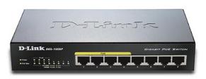 D-Link DGS-1008P/E 8 port 10/100/1000Mbps switch, 4 x POE