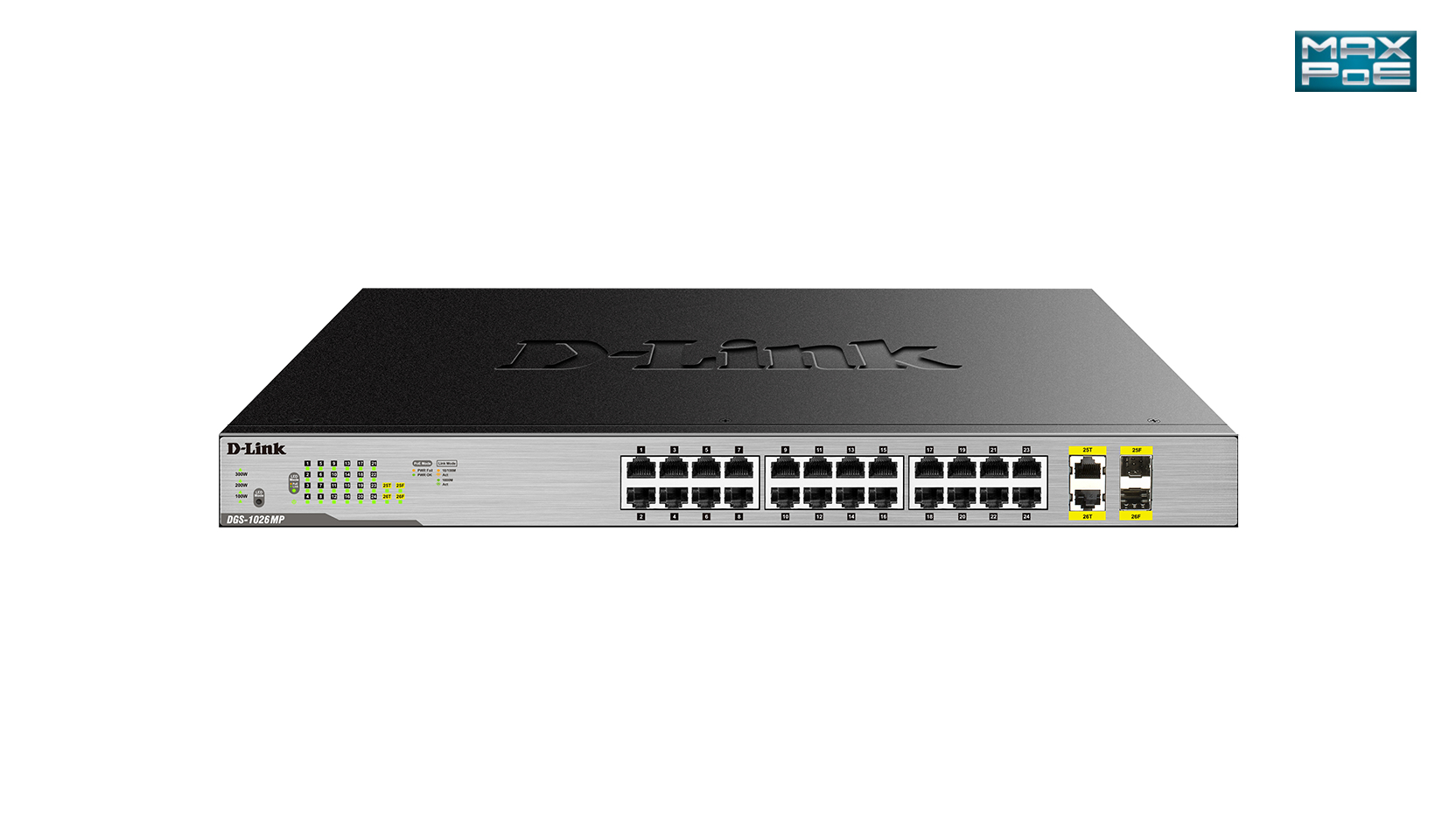 D-Link DGS-1026MP 24x10/100/1000 Desktop Switch - AKCE!