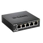 D-Link DGS-105/E "5 port 10/100/1000 Gigabit Metal Housing Desktop Switch- Unmanaged Copper Gigabit Ethernet Desktop Sw