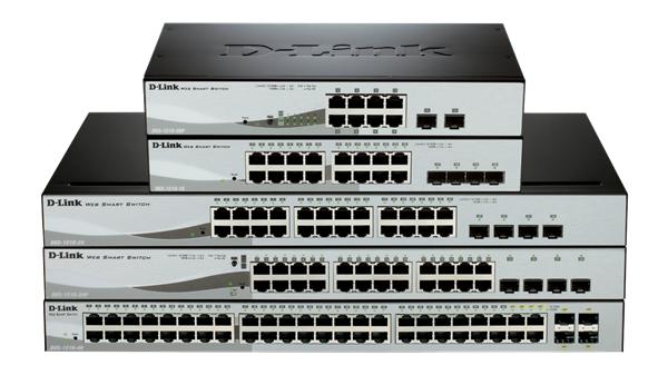 D-Link DGS-1210-08P Smart PoE switch, 8x GbE PoE+, 2x SFP, PoE 65W, fanless DGS-1210-08P/E