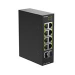 D-Link DIS-100G-10P 10-Port Gigabit Industrial PoE+ Unmanaged Switch with 2 x 2.5G SFP+ Ports