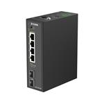 D-Link DIS-210G-06P 6-Port Gigabit Industrial PoE+ Smart Managed Switch with 2 x SFP Ports