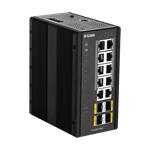D-Link DIS 300G-14PSW - Přepínač - řízený - 8 x 10/100/1000 (PoE+) + 2 x 10/100/1000 + 2 x 100/1000 DIS-300G-14PSW