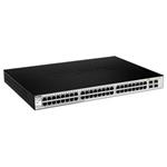 D-Link Web Smart DGS-1210-48 - Přepínač - řízený - 48 x 10/100/1000 + 4 x sdílený SFP - desktop DGS-1210-48/E