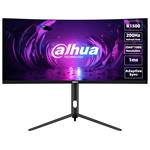 DAHUA 30" LED LM30-E330CA/ herní/ VA panel/ 2560x1080 (UWHD)/ 3000:1/ 1ms/ 250 cd/m2/ 2x HDMI/ 2x DP/ VESA 75x75/ černý
