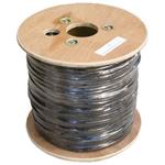 DATACOM kabel drát C6 UTP PE venkovní 500m cívka černý 1128