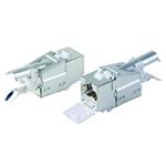DATACOM Keystone RJ45 STP CAT6A (10Gbit ) SILVER 4048