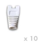 DATACOM Návlek pro plug RJ45 s výřezem bílý (10ks)