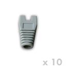DATACOM Návlek pro plug RJ45 s výřezem šedý (10ks)