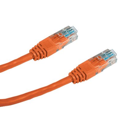 DATACOM Patch kabel UTP CAT5E 1m oranžový