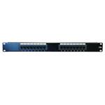 DATACOM Patch panel 16p.,UTP, Cat5e,1U,19", LSA Krone PP-U16-5E-B-LSA