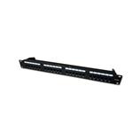DATACOM Patch panel 19" UTP 24 port CAT5E DUAL 1U BK (4x6p) VL 3002