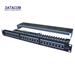 DATACOM Patch panel 24p.CAT6 1U 3x8 LSA, STP 19" černý s vyvázáním 3121
