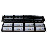 Datacom Patch panel 48p. Cat5e 2U -plast. Modul, UTP, 19" 3003