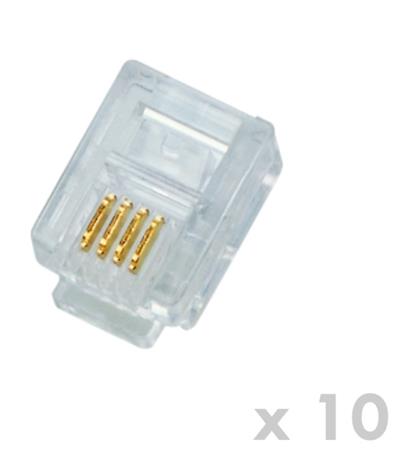 DATACOM Plug UTP CAT3 6p4c- RJ11 lanko (10ks)