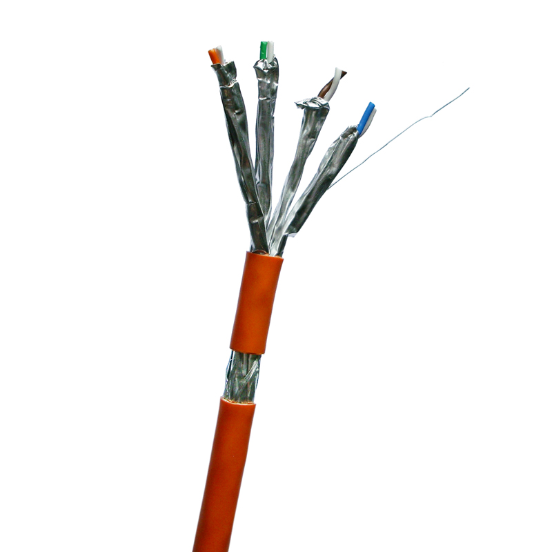 DATACOM S/FTP drát CAT7 LSOH 500m cívka oranžový 1216