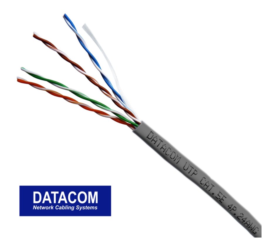 DATACOM UTP lanko CAT5E PVC 305m box šedý 1150