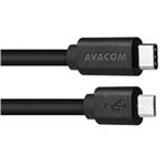 Dátový a nabíjací kábel USB Type-C na USB Type-C, 100 cm, čierny DCUS-TPMI-P10K
