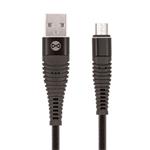 Datový kabel Forever Shark USB/microUSB 1m 2A textilní černý GSM036392