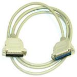 Dátový kábel paralelní, 25 pin M- 25 pin M, 2m, laplink, šedý