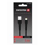 DATOVÝ KABEL SWISSTEN USB / LIGHTNING 1,0 M ČERNÝ 71505540