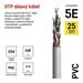 Datový kábel UTP CAT 5E PVC Basic, 100m 8592920146194