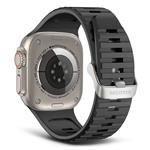 Decoded remienok Sports Silicone Ultra Traction Strap pre Apple Watch 44-49mm - Graphene Black D24AWS49UTS1GE