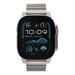 Decoded remienok Titanium Traction Strap pre Apple Watch 44-49mm - Natural Titanium D25AWS49TTS1TM