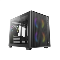 DEEPCOOL Case CG330 MESH 3F, mATX, Průhledná bočnice, 1x120mm ARGB, 2x140mm ARGB, černá R-CG330MESH-BKANM3-G