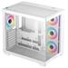 DEEPCOOL skříň CG530 4F ATX / 4x120mm ARGB fans / USB 3.0 / USB-C/ panoramatická / bílá R-CG530-WHADA4-G-1
