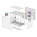 DEEPCOOL skříň CG530 4F ATX / 4x120mm ARGB fans / USB 3.0 / USB-C/ panoramatická / bílá R-CG530-WHADA4-G-1