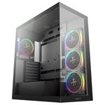 DEEPCOOL skříň CG580 4F V2 / ATX / 4x120mm ARGB fans / 2xUSB 3.0 / panoramatická / tvrzené sklo / čer R-CG580-BKADA4-G-2