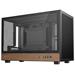 DEEPCOOL skříň CH260 WOOD / microATX / 2xUSB 3.0 / USB-C / tvrzené sklo / černá s dřevěnými prvky R-CH260-BKNWM0-G-1